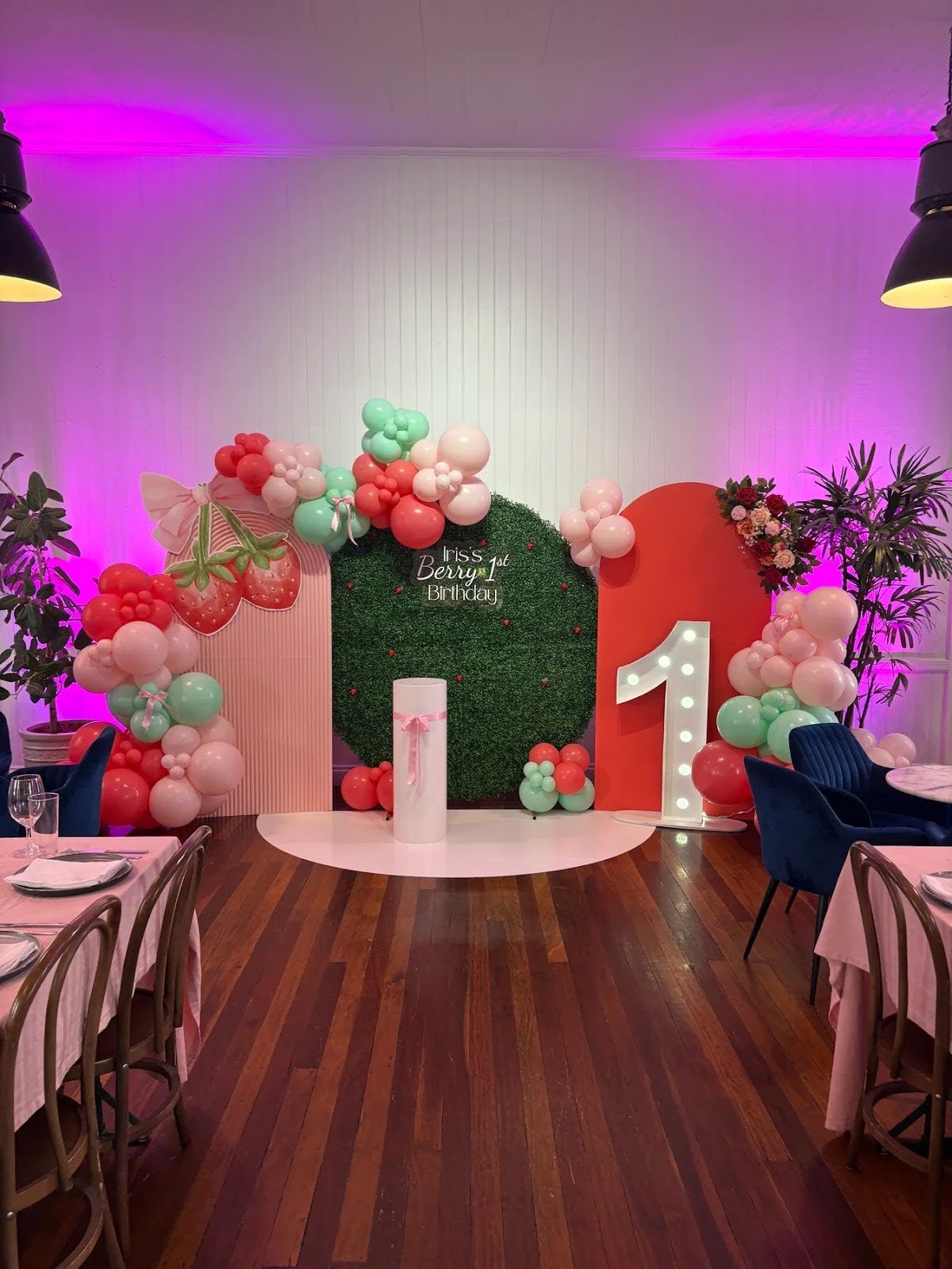 1st birthday party hire package in Brisbane