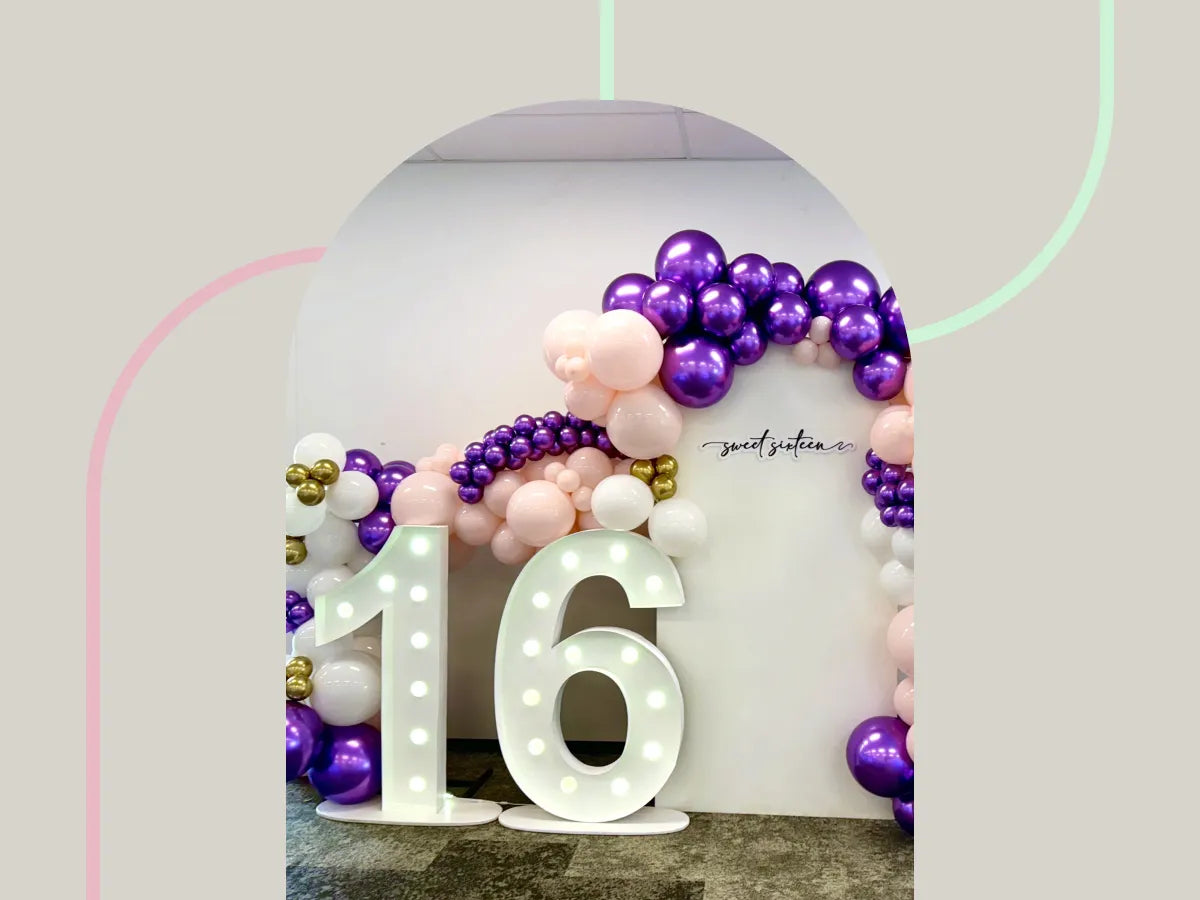 Hire Light Up Numbers