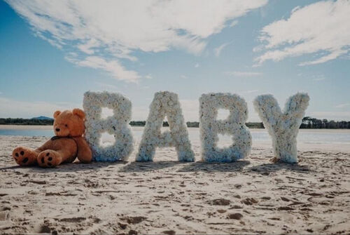 BABY GIANT FLORAL LETTERS