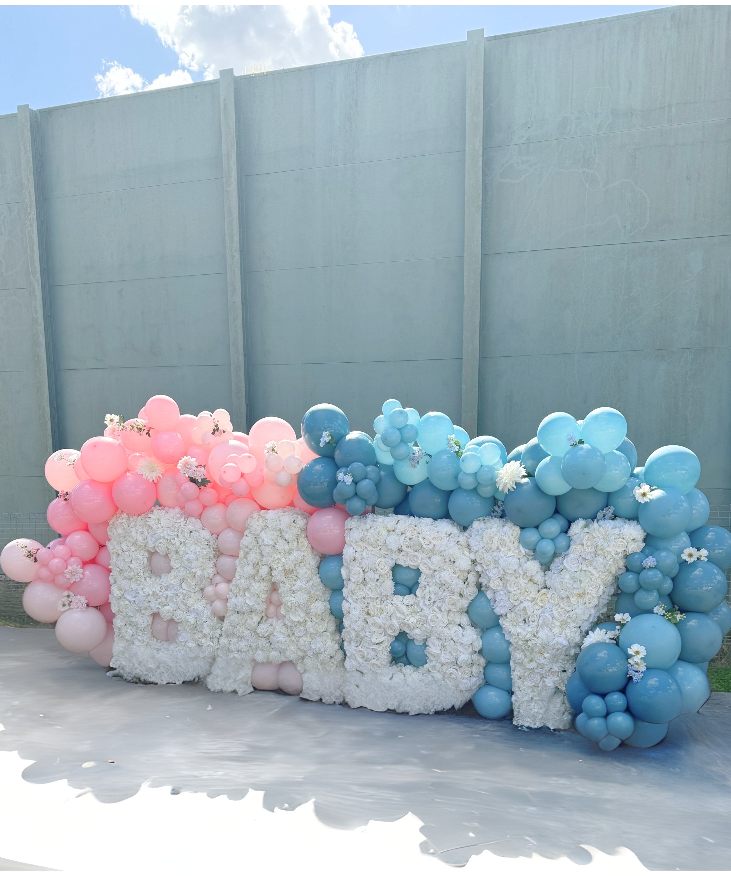 BABY GIANT FLORAL LETTERS